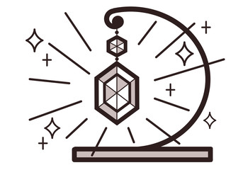 光るサンキャッチャー