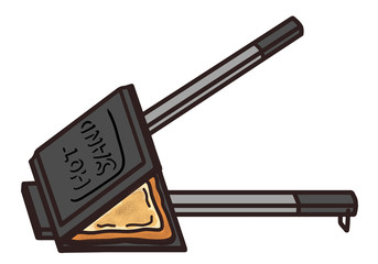 直火で作るホットサンドメーカー