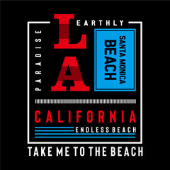 design illustration, Los Angeles typography design, tee shirt graphics, vectors