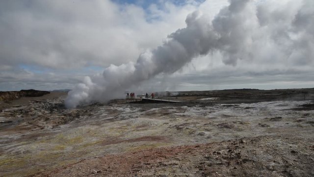 Hochtemperaturgebiet auf der Reykianes-Halbinsel, Island