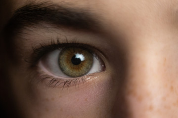 Obraz premium a child's eye close up