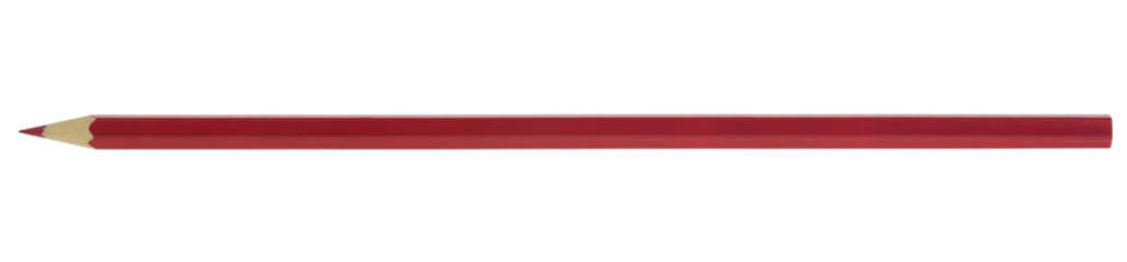 Obraz premium Red pencil isolated on a white background.