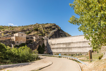 Unused reservoir, which served to give drinking water to Madrid, called Ponton de la Oliva