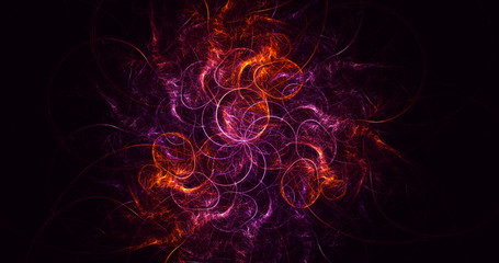 Fractal 3D rendering abstract light background