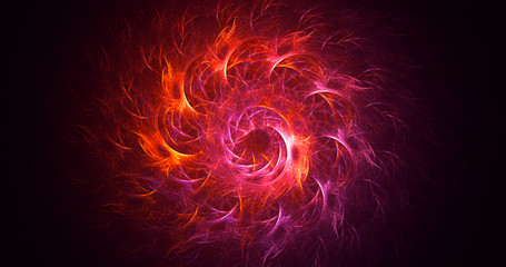 Fototapeta premium Fractal 3D rendering abstract light background