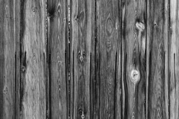 Black Wooden board fence background texture