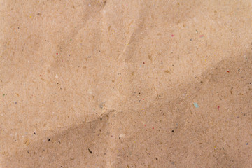 Brown wrinkle recycle paper background