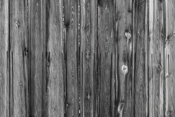 Black Wooden board fence background texture