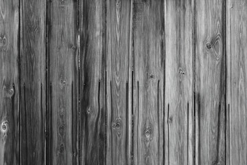 Obraz premium Black Wooden board fence background texture