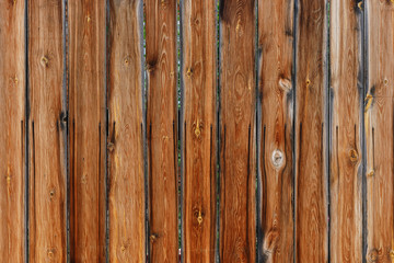 Brown Wooden board fence background texture