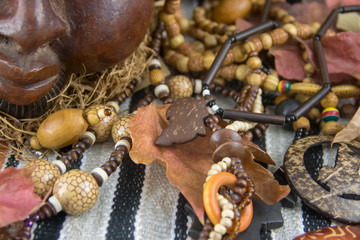 African artifacts and jewelry from Cameroon, juju powers and black magic