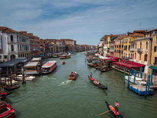 Venice Canal Grande Life scenes during Spring