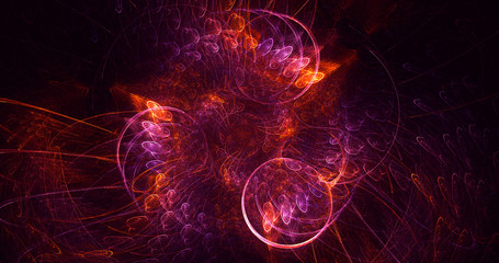 Fractal 3D rendering abstract light background