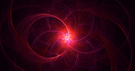 Fototapeta premium Fractal 3D rendering abstract light background