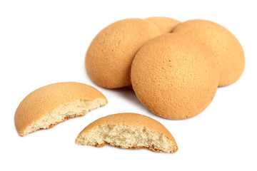 Sponge biscuits. Isolated on a white background.