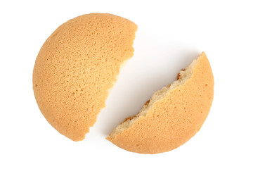 Sponge biscuits. Isolated on a white background.