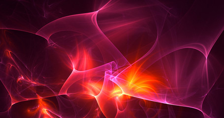 Fractal 3D rendering abstract light background