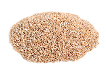Spelt groats. Isolated on white background.