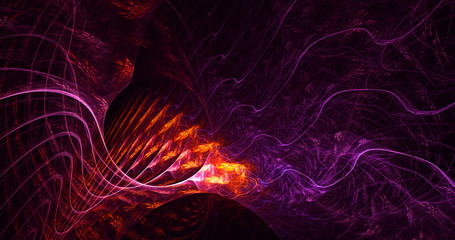 Fractal 3D rendering abstract light background