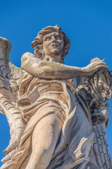 Statues on the bridge of St. Angel.