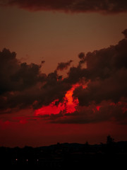 Obraz premium sunset in mountains