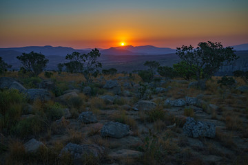 sunset at three rondavels lookout in blyde river canyon, south africa 26