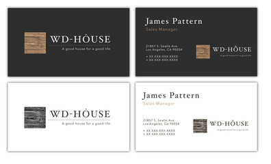 Business card for building company 