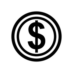 coin - money icon vector design template