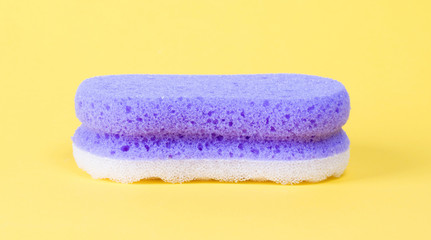 Sponge isolated, used for cleaning