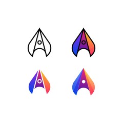 Triangle Colorful Concept Designs Illustration Vector Template.