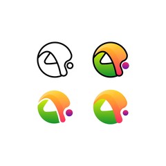 Circle Water Colorful Concept Designs Illustration Vector Template.