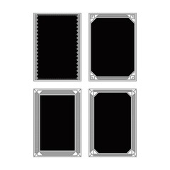 BLACK AND WHITE ABSTRACT FRAME DESIGN COLLECTIONS