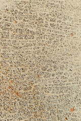 Beige Texture of painted metal surface with cracked paint. Finely detailed background