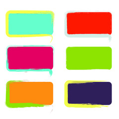 set of colorful stickers