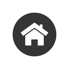 Home icon flat style. Vector illustration