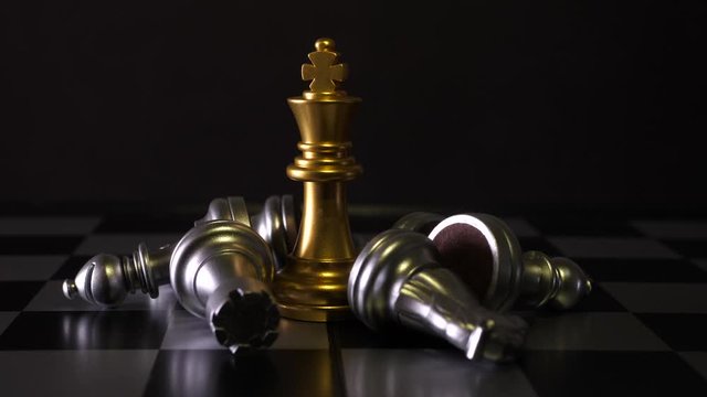 The motion of chess board game, Strategy Games Concept