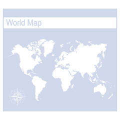 vector illustration with world map