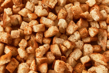 Appetizer bread crumbs, dried crust, background