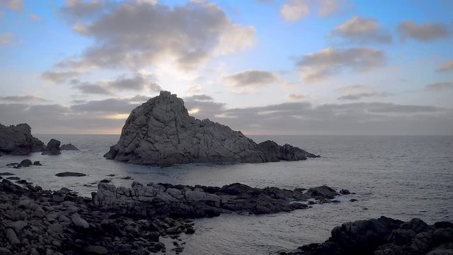 Sugarloaf Rock Margaret River Western Australia. Footage taken with the drone rising.