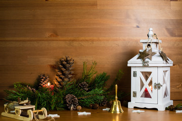 Christmas decor, dried fruits, wooden toys, New Year.
