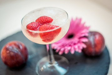 Champam lemon sorbet