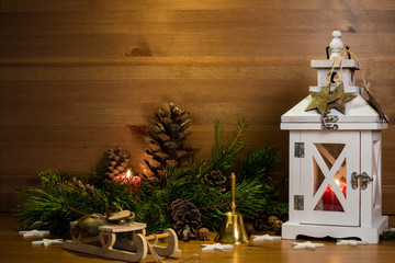 Christmas decor, dried fruits, wooden toys, New Year.