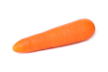 Fresh carrot isolated on white background