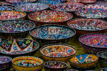 Fototapeta premium Traditional Turkish decorative ceramics for interior decoration
