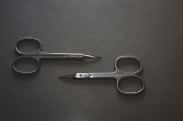 scissors and tweezers