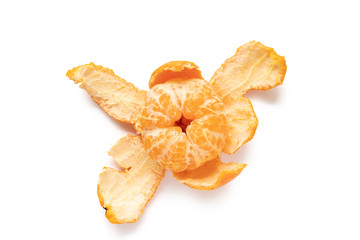 Naklejka na ściany i meble A peeled Amorette mandarin orange