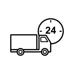 logistic - truck icon vector design template