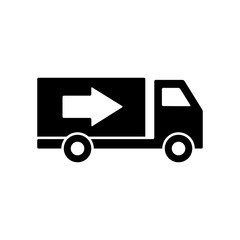 logistic - truck icon vector design template