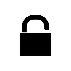 padlock - security icon vector design template