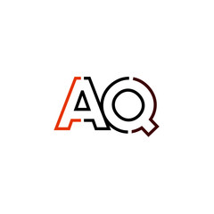 Letter AQ logo icon design template elements